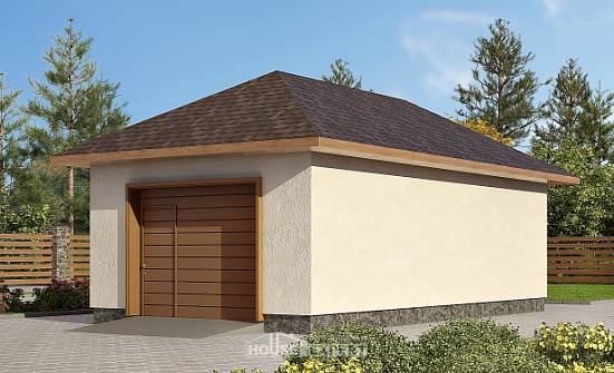 040-001-П Проект гаража из керамзитобетонных блоков Астрахань | Проекты домов от House Expert