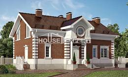 160-009-П Проект двухэтажного дома, компактный загородный дом из поризованных блоков, Астрахань