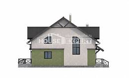120-003-П Проект двухэтажного дома мансардой, бюджетный загородный дом из поризованных блоков Астрахань, House Expert