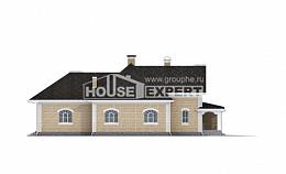 290-001-П Проект двухэтажного дома с мансардой и гаражом, современный домик из кирпича, Астрахань