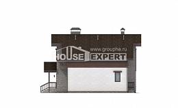 150-004-Л Проект двухэтажного дома с мансардным этажом, экономичный загородный дом из блока, House Expert