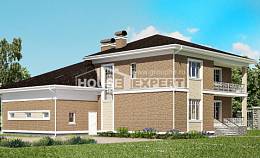 335-002-П Проект двухэтажного дома, гараж, красивый дом из кирпича, Ахтубинск