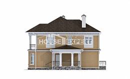 160-001-Л Проект двухэтажного дома, недорогой дом из бризолита, Астрахань