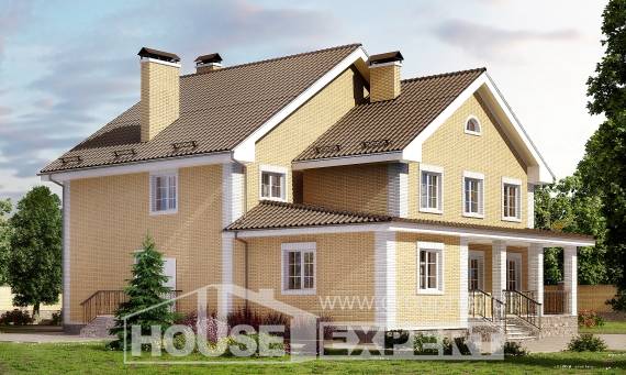 320-003-Л Проект двухэтажного дома, огромный домик из бризолита, Ахтубинск