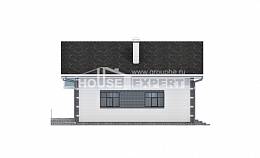 180-001-П Проект двухэтажного дома мансардой, гараж, экономичный загородный дом из поризованных блоков, Ахтубинск