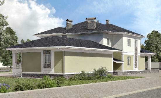 620-001-Л Проект трехэтажного дома, гараж, классический домик из арболита Ахтубинск | Проекты домов от House Expert