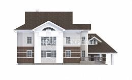 410-001-П Проект двухэтажного дома и гаражом, классический загородный дом из кирпича, House Expert