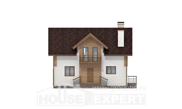 150-009-П  Проект двухэтажного дома, красивый коттедж из твинблока, Ахтубинск