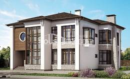 300-005-П Проект двухэтажного дома, уютный домик из кирпича, Астрахань