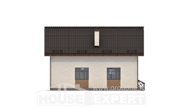 170-002-П Проект двухэтажного дома с мансардным этажом, красивый домик из керамзитобетонных блоков Ахтубинск, House Expert