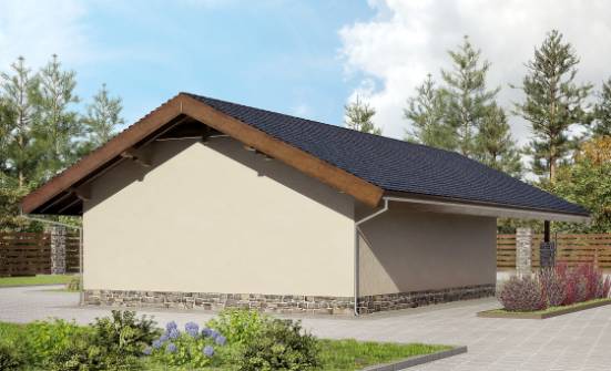 060-005-П Проект гаража из кирпича Ахтубинск | Проекты домов от House Expert