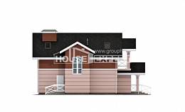155-009-Л Проект двухэтажного дома с мансардой, недорогой загородный дом из керамзитобетонных блоков, Астрахань