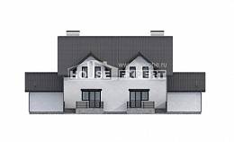 290-003-П Проект двухэтажного дома мансардой, классический дом из пеноблока Ахтубинск, House Expert