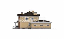 350-002-Л Проект трехэтажного дома, гараж, уютный дом из кирпича, House Expert