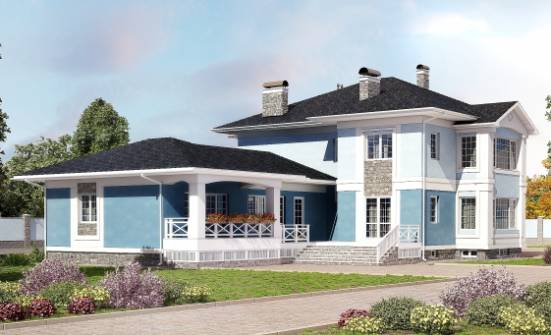 620-001-П Проект трехэтажного дома, гараж, красивый коттедж из поризованных блоков, Ахтубинск