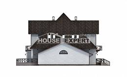 350-001-Л Проект двухэтажного дома с мансардой, гараж, просторный загородный дом из арболита, House Expert