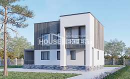 150-017-П Проект двухэтажного дома, недорогой дом из бризолита Ахтубинск, House Expert