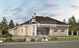 290-001-П Проект двухэтажного дома мансардой, гараж, современный загородный дом из кирпича, Ахтубинск