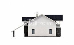 155-010-П Проект двухэтажного дома с мансардным этажом и гаражом, красивый домик из пеноблока, Астрахань