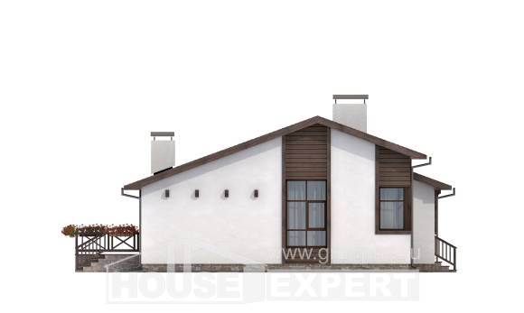 110-003-П Проект одноэтажного дома, бюджетный домик из блока, Ахтубинск